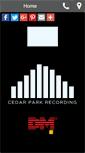Mobile Screenshot of cedarparkrecording.com